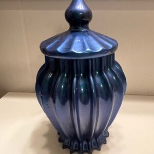 Blue Resin Decorative Jar